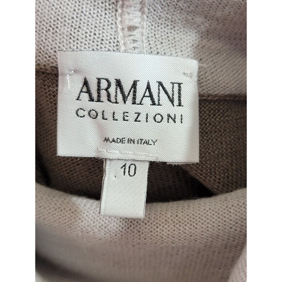 LM Women's Medium Armani Cashmere/Wool Turtleneck Lightweight Pullover Sweater - Picture 6 of 6